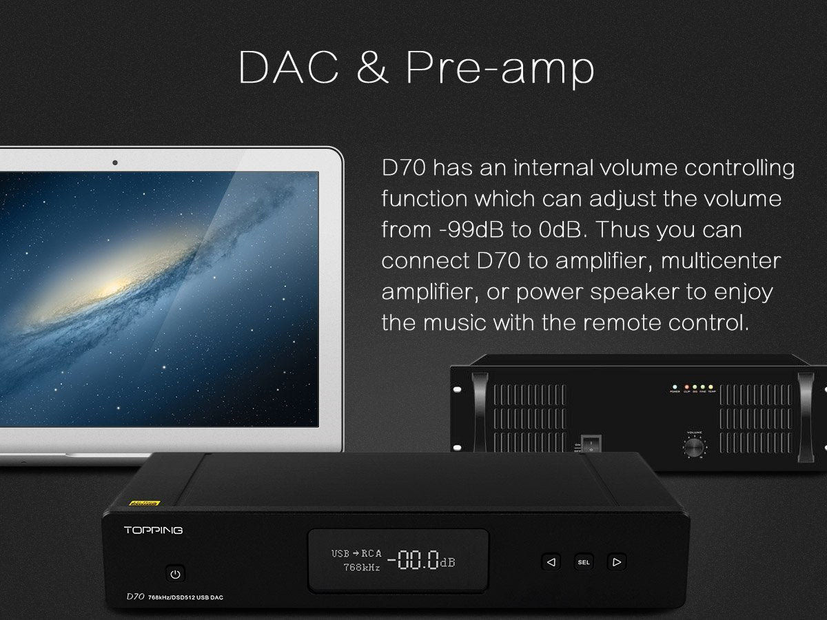 Apos Audio TOPPING | 拓品 DAC (Digital-to-Analog Converter) TOPPING D70 DAC (Digital-to-Analog Converter)