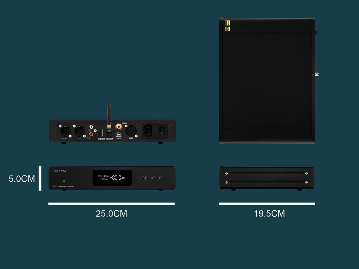 Apos Audio TOPPING | 拓品 DAC (Digital-to-Analog Converter) TOPPING D70 DAC (Digital-to-Analog Converter)