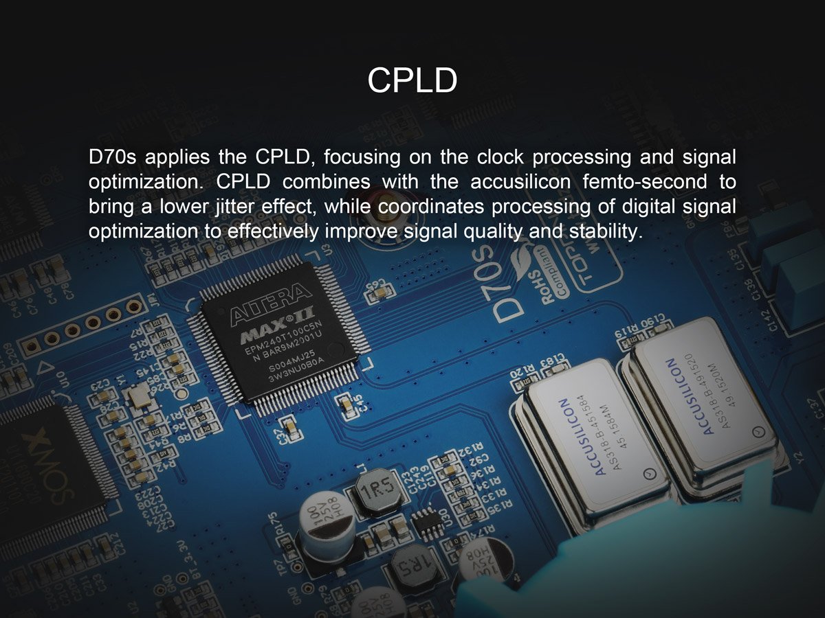 Apos Audio TOPPING DAC (Digital-to-Analog Converter) TOPPING D70s MQA DAC (Digital-to-Analog Converter)