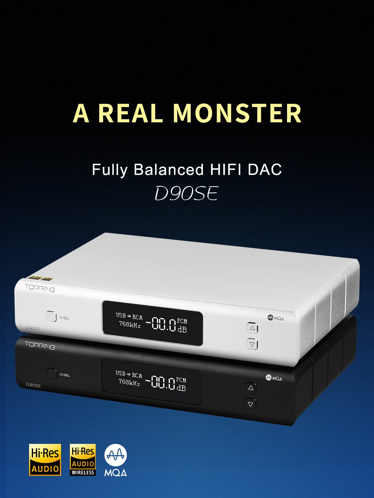 Apos Audio TOPPING DAC (Digital-to-Analog Converter) TOPPING D90SE DAC (Apos Certified)