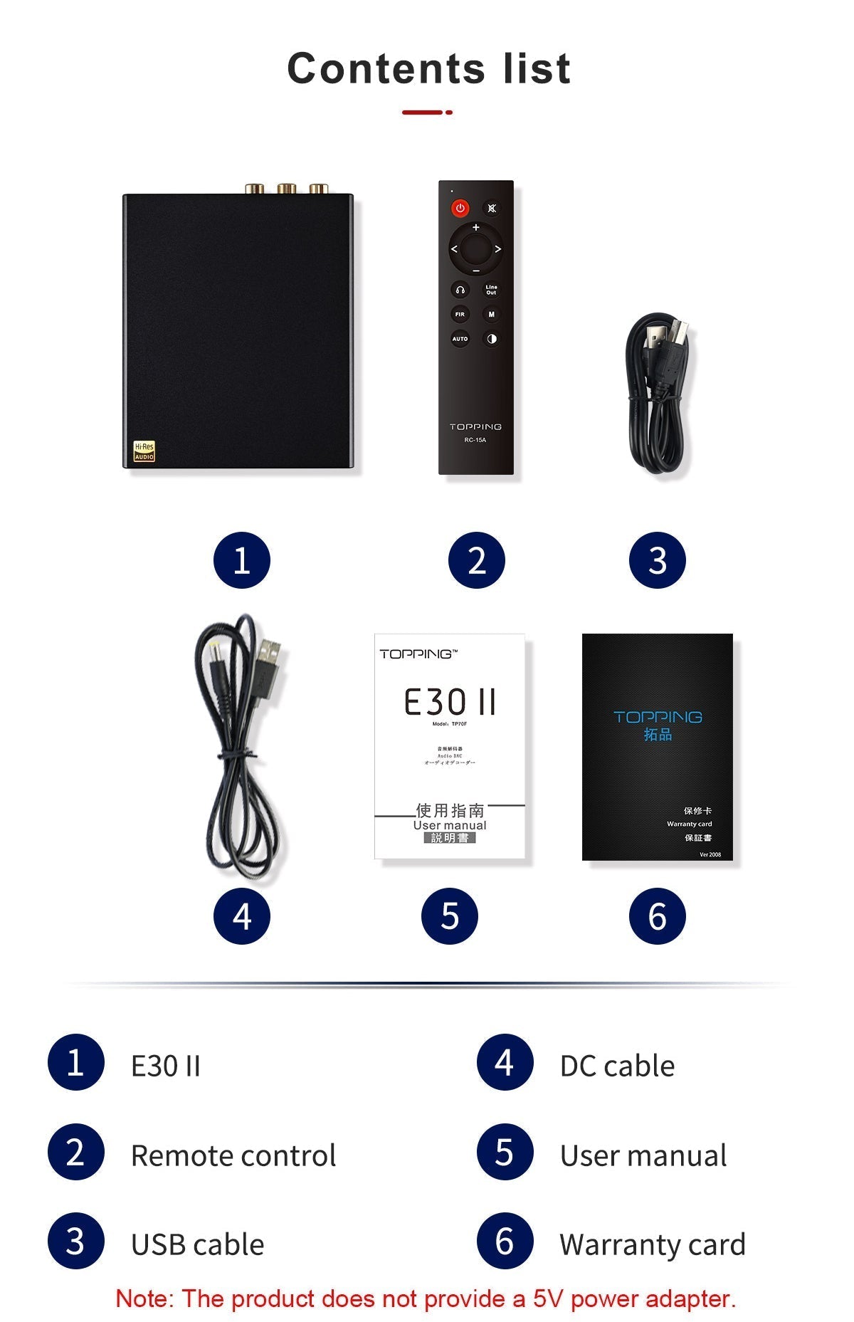 Apos Audio TOPPING DAC (Digital-to-Analog Converter) TOPPING E30 II DAC (Apos Certified)