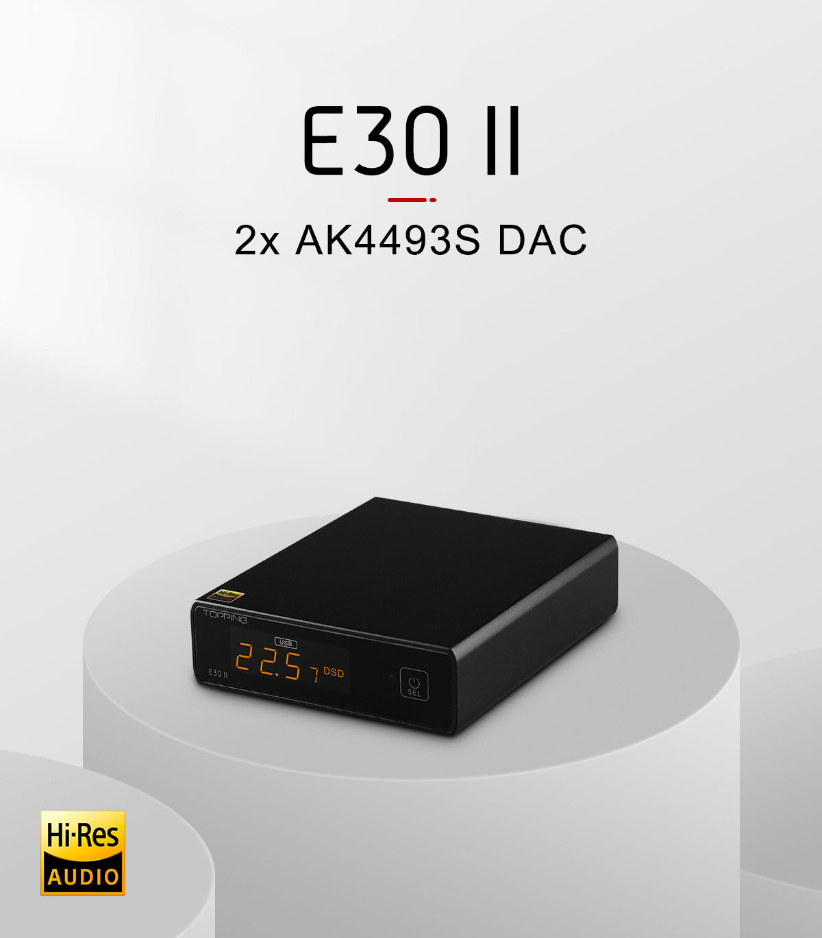 Apos Audio TOPPING DAC (Digital-to-Analog Converter) TOPPING E30 II DAC (Digital-to-Analog-Converter)