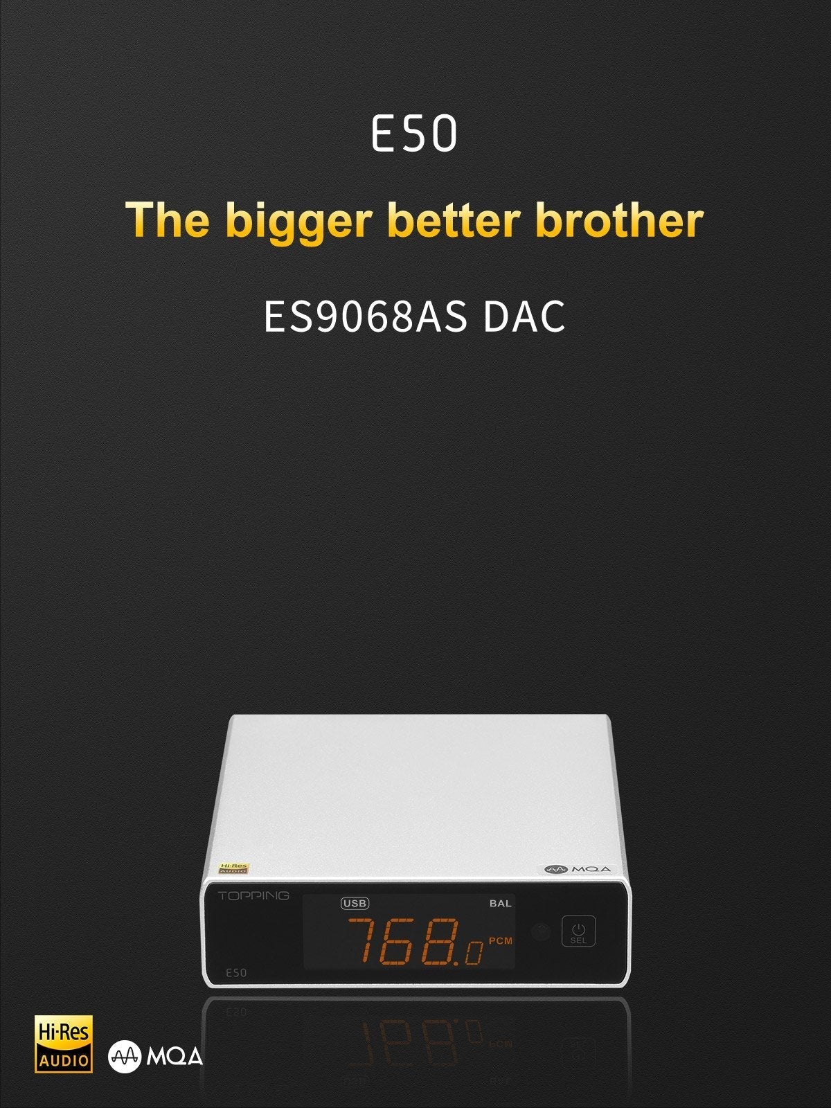 Apos Audio TOPPING DAC (Digital-to-Analog Converter) TOPPING E50 DAC (Apos Certified)