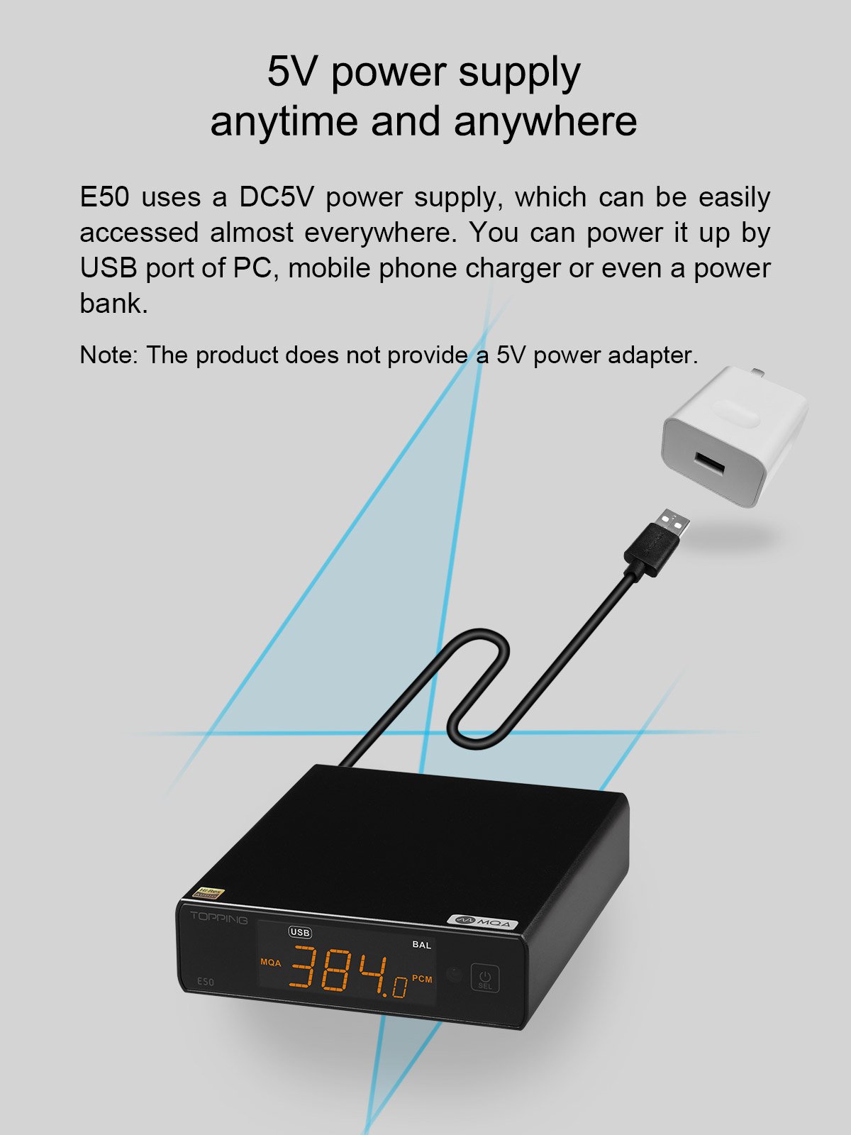 Apos Audio TOPPING DAC (Digital-to-Analog Converter) TOPPING E50 DAC (Digital-to-Analog-Convertor)