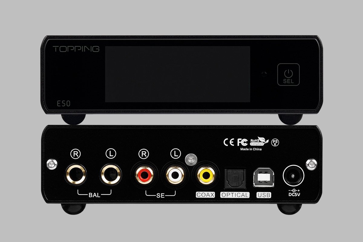 Apos Audio TOPPING DAC (Digital-to-Analog Converter) TOPPING E50 DAC (Digital-to-Analog-Convertor)