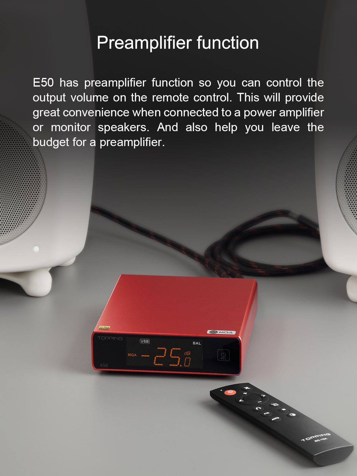 Apos Audio TOPPING DAC (Digital-to-Analog Converter) TOPPING E50 DAC (Digital-to-Analog-Convertor)