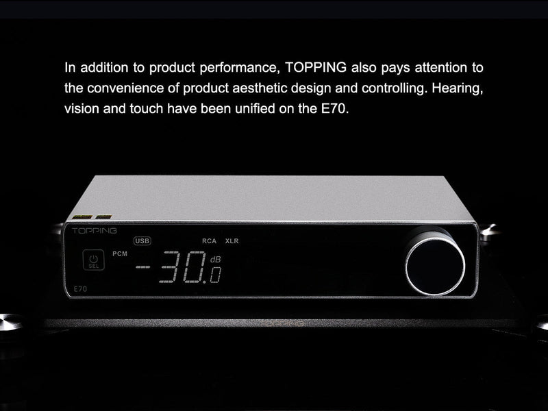 Apos Audio TOPPING DAC (Digital-to-Analog Converter) TOPPING E70 Desktop DAC (Apos Certified)