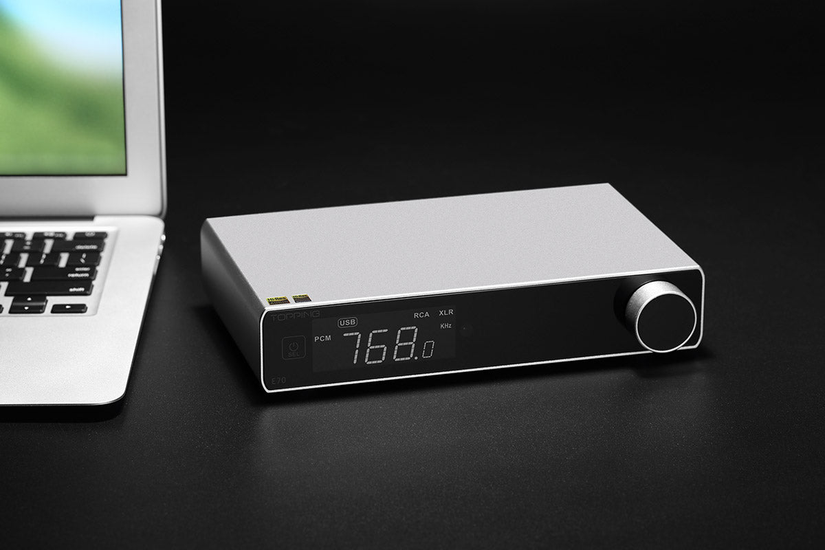 Apos Audio TOPPING DAC (Digital-to-Analog Converter) TOPPING E70 Desktop DAC (Apos Certified)