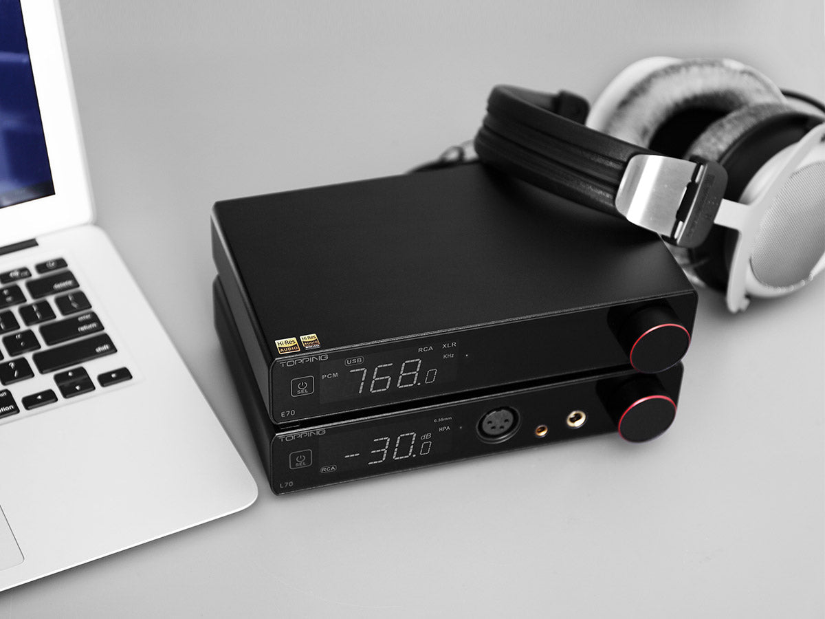 Apos Audio TOPPING DAC (Digital-to-Analog Converter) TOPPING E70 Desktop DAC (Apos Certified)