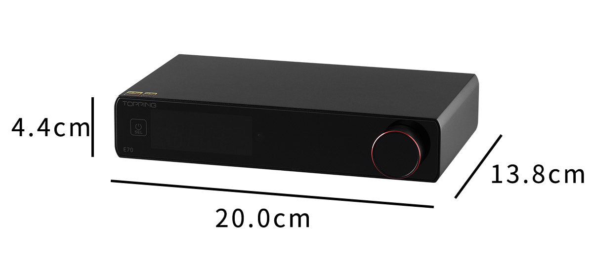 Apos Audio TOPPING DAC (Digital-to-Analog Converter) TOPPING E70 Desktop DAC (Apos Certified)