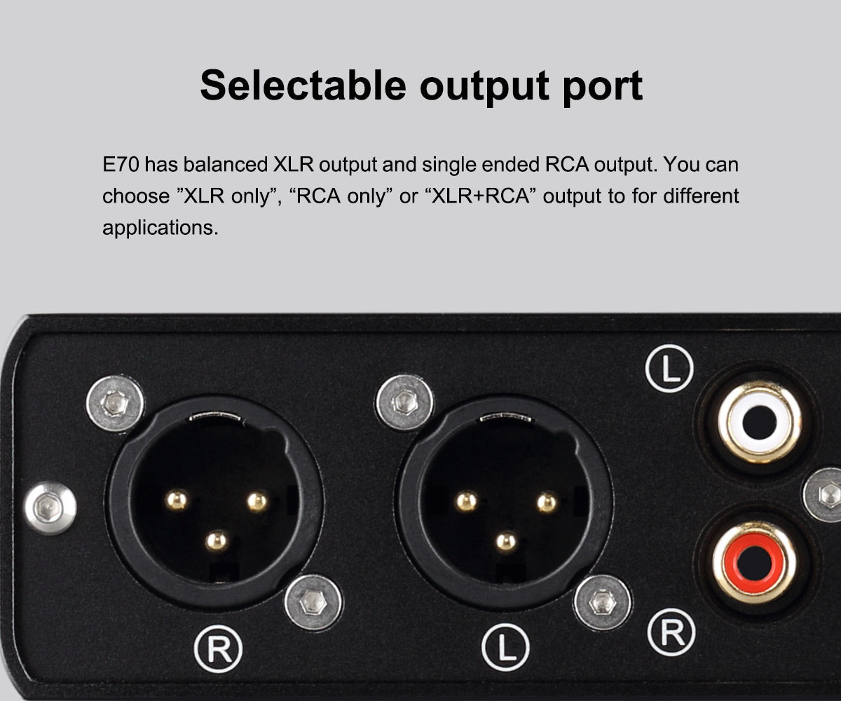 Apos Audio TOPPING DAC (Digital-to-Analog Converter) TOPPING E70 Desktop DAC (Digital-to-Analog-Convertor)