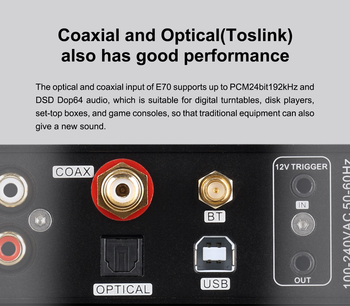 Apos Audio TOPPING DAC (Digital-to-Analog Converter) TOPPING E70 Desktop DAC (Digital-to-Analog-Convertor)