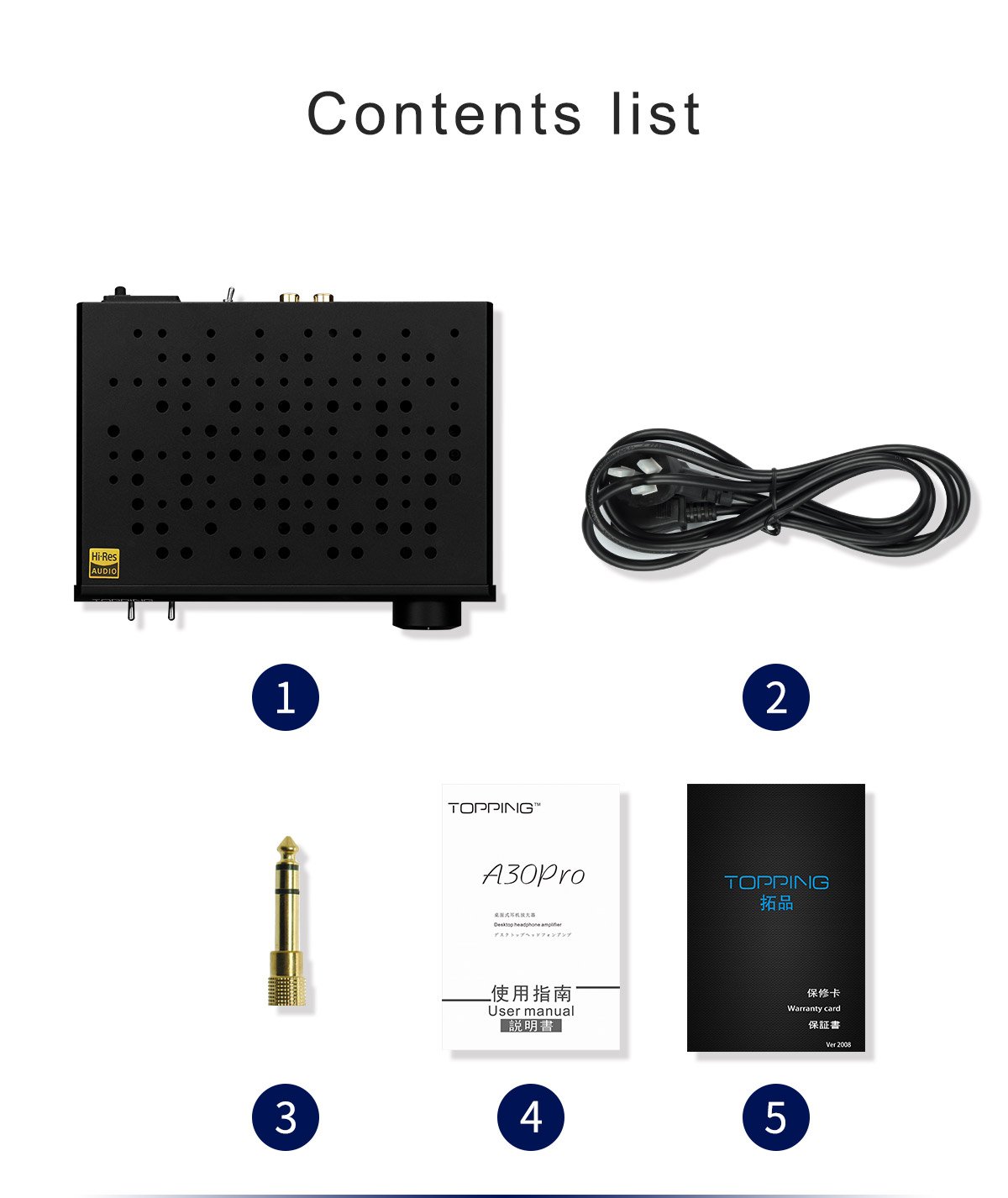 Apos Audio TOPPING Headphone Amp TOPPING A30 Pro Desktop Headphone Amp