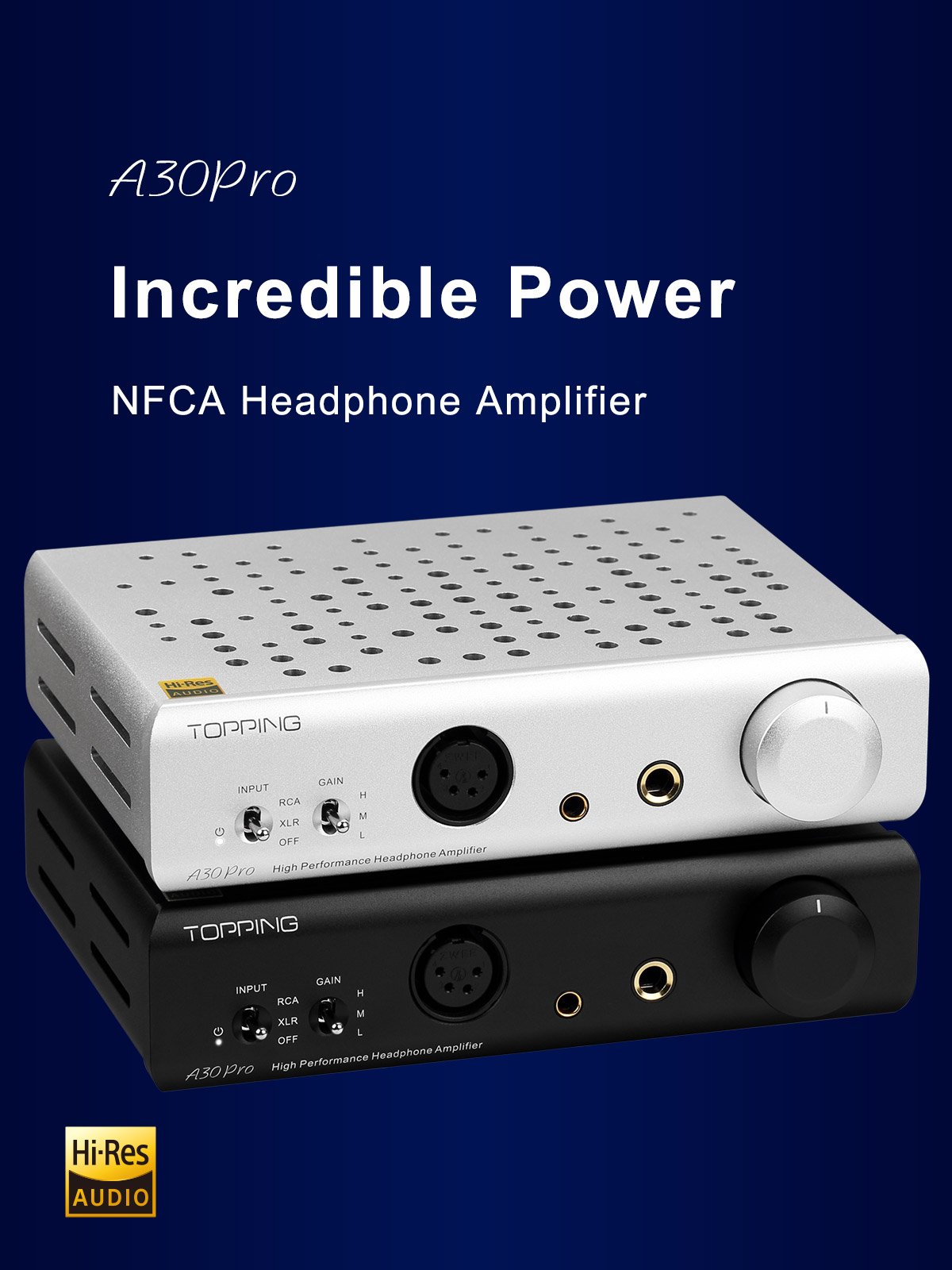 Apos Audio TOPPING Headphone Amp TOPPING A30 Pro Desktop Headphone Amp (Apos Certified)