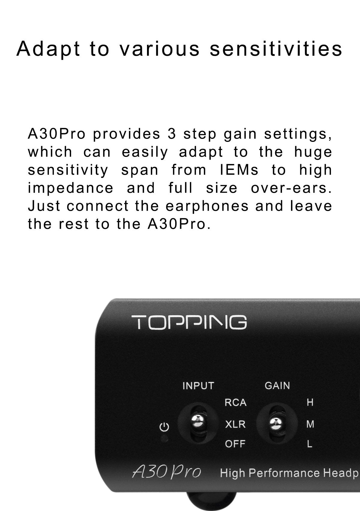 Apos Audio TOPPING Headphone Amp TOPPING A30 Pro Desktop Headphone Amp (Apos Certified)