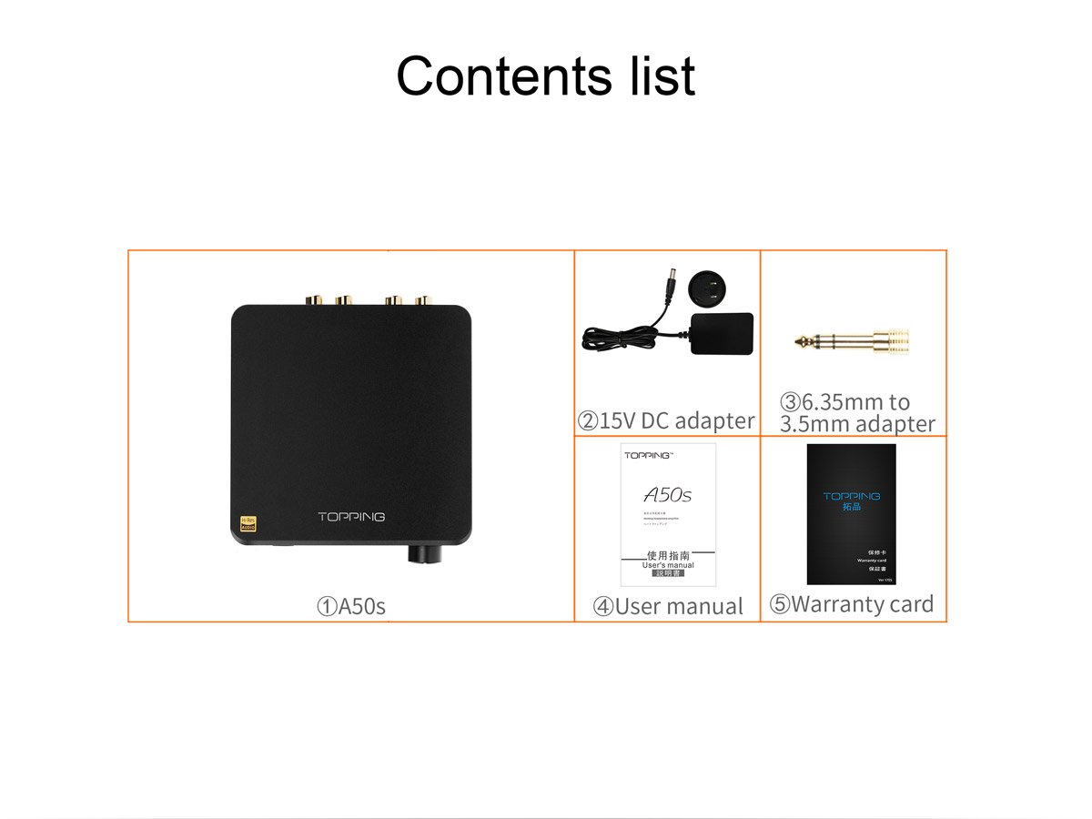 Apos Audio TOPPING Headphone Amp TOPPING A50s Headphone Amplifier (Apos Certified)