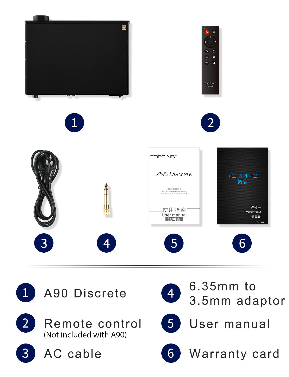 Apos Audio TOPPING Headphone Amp TOPPING A90 Headphone Amp