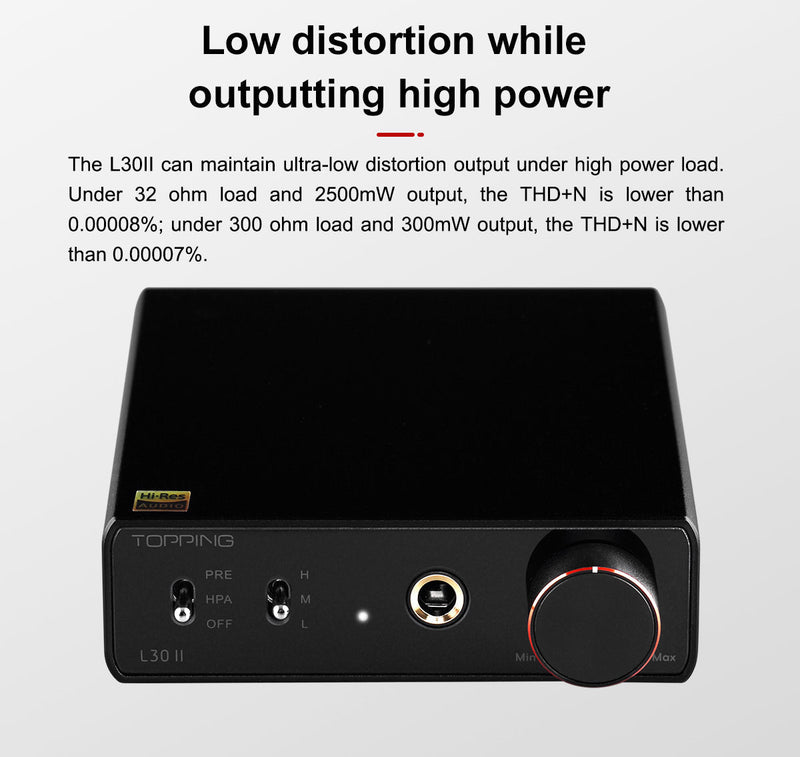 Apos Audio TOPPING Headphone Amp TOPPING L30 II Headphone Amp (Apos Certified)
