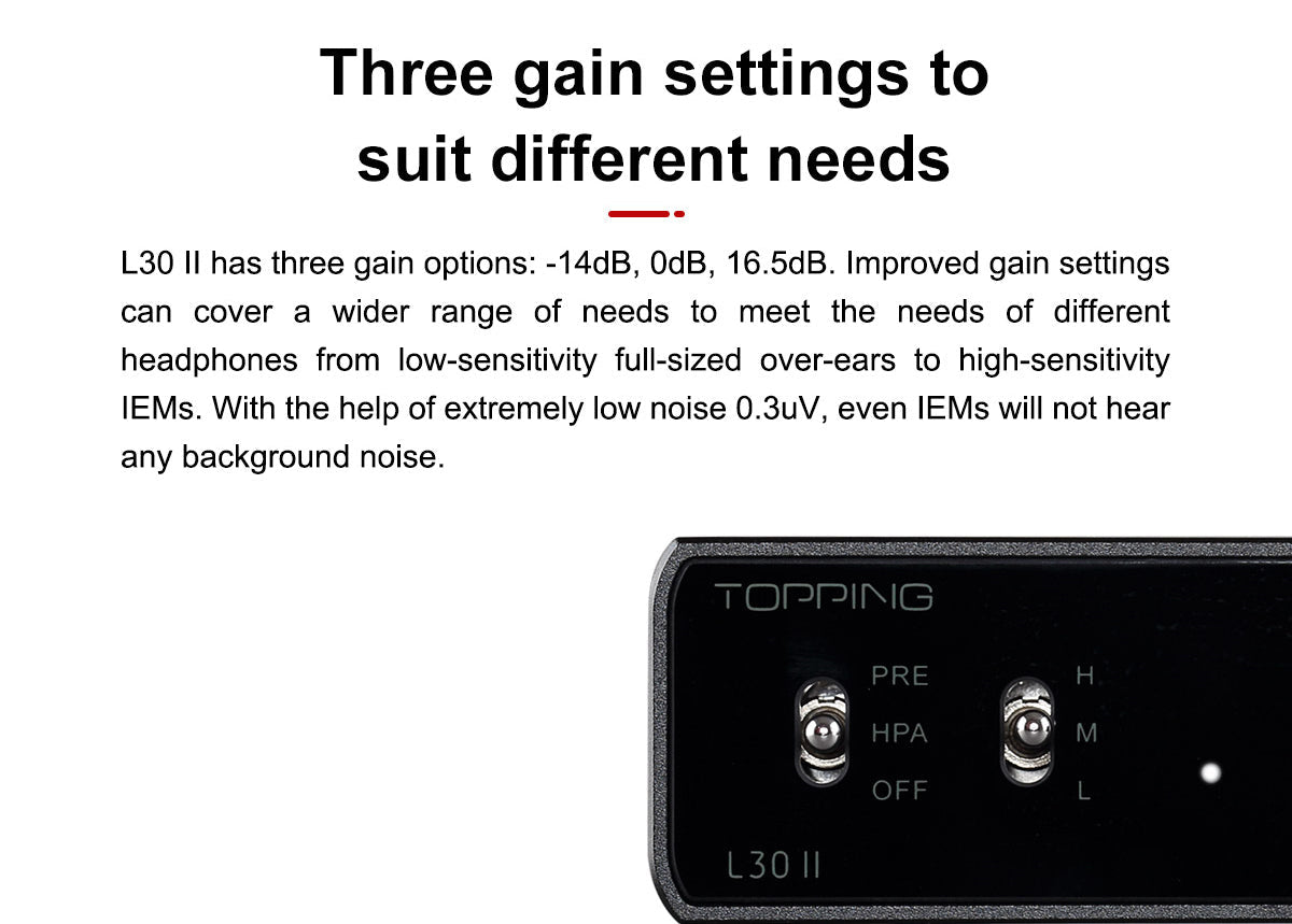 Apos Audio TOPPING Headphone Amp TOPPING L30 II Headphone Amp (Apos Certified)