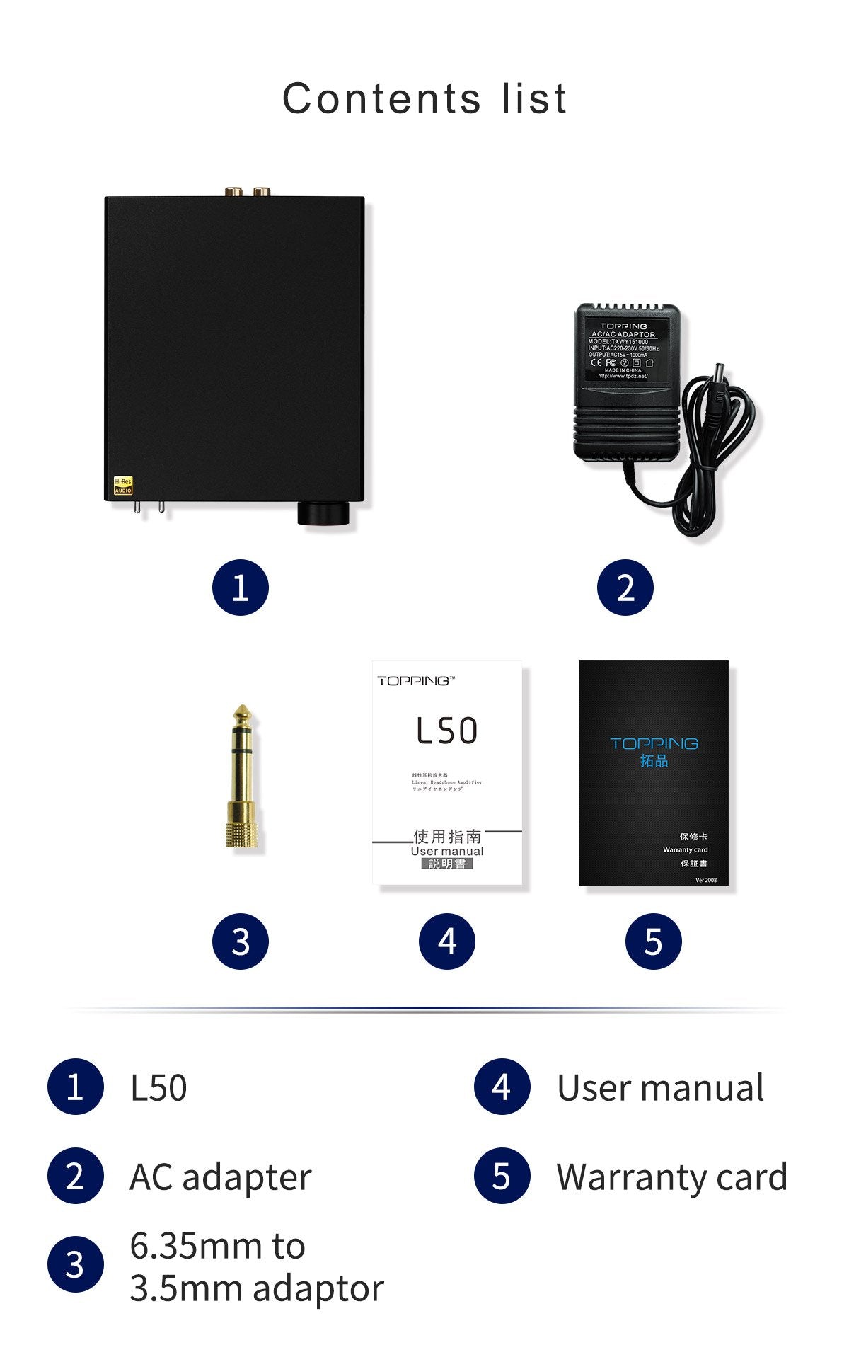 Apos Audio TOPPING Headphone Amp TOPPING L50 Headphone Amp