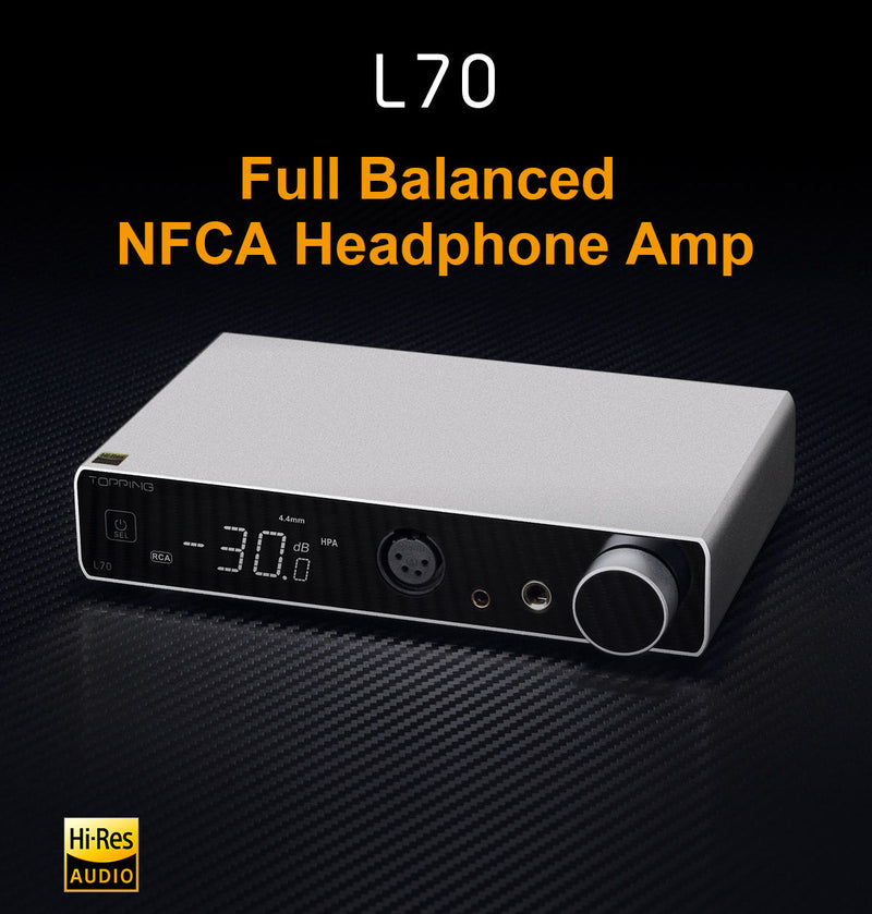 Apos Audio TOPPING Headphone Amp TOPPING L70 Fully Balanced NFCA Headphone Amplifier