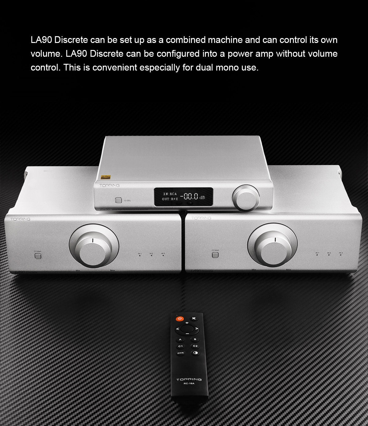 Apos Audio TOPPING Headphone Amp TOPPING LA90 Discrete NFCA Power Amplifier / LA90 Power Amplifier