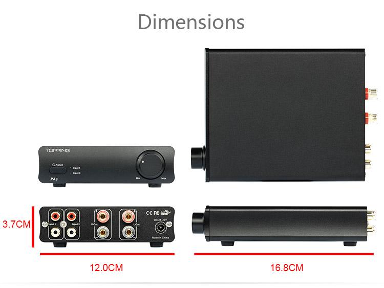 Apos Audio TOPPING Headphone Amp TOPPING PA3 Stereo Amplifier (Apos Certified)