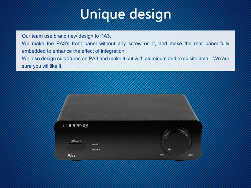 Apos Audio TOPPING Headphone Amp TOPPING PA3 Stereo Amplifier (Apos Certified)