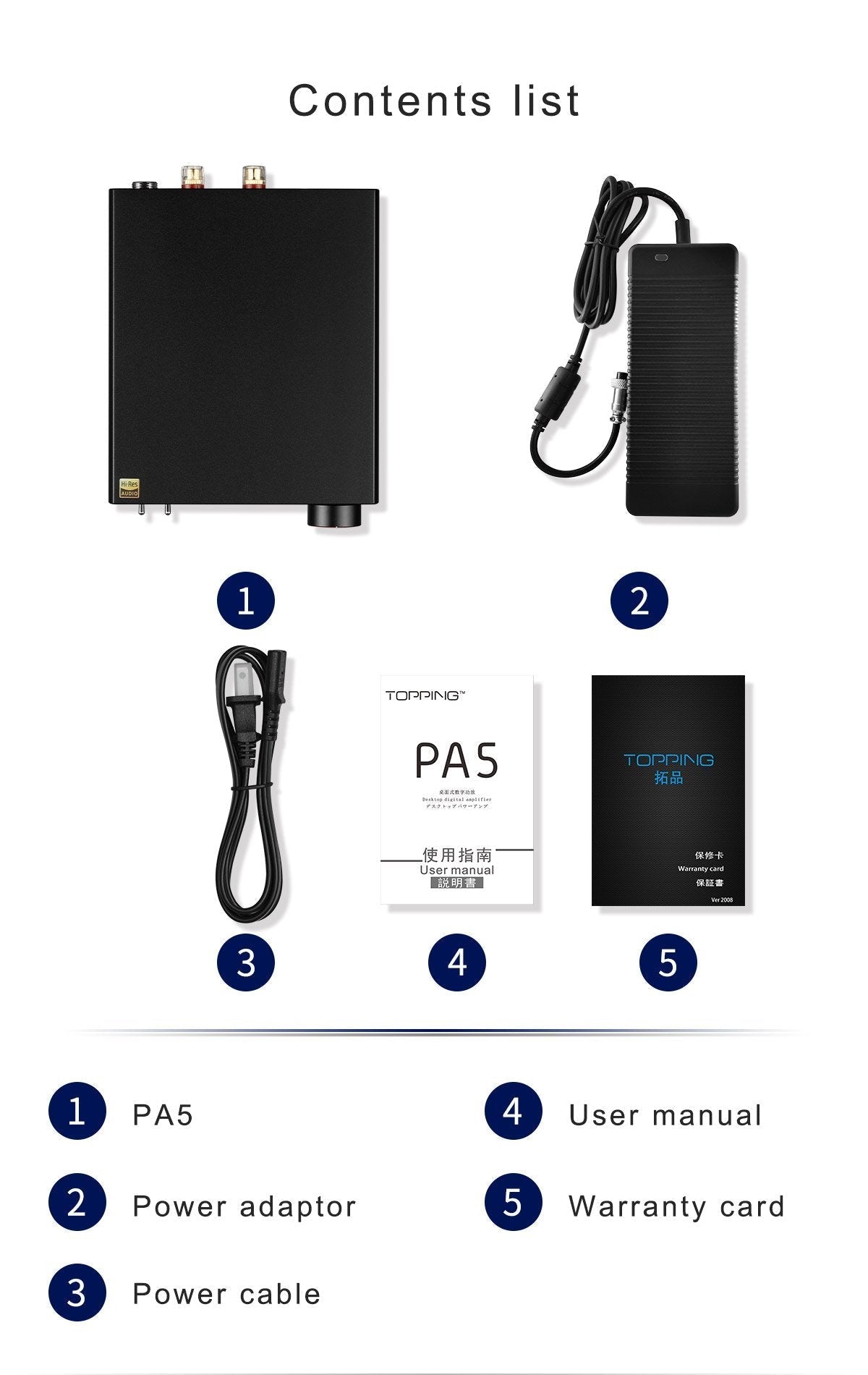 Apos Audio TOPPING Headphone Amp TOPPING PA5 High-Performance Power Amplifier (Apos Certified)