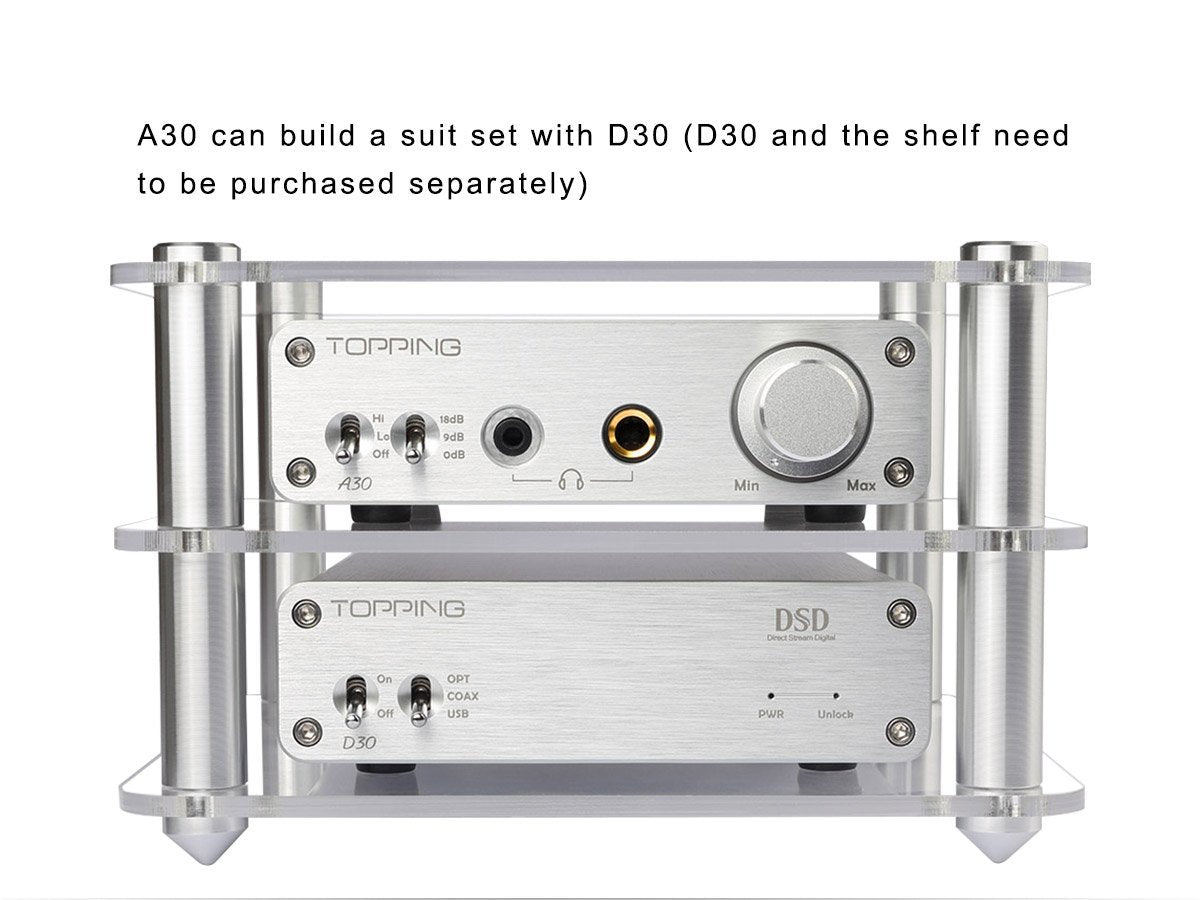 Apos Audio TOPPING | 拓品 Headphone Amp (Tube) TOPPING A30 HiFi Headphone Amplifier