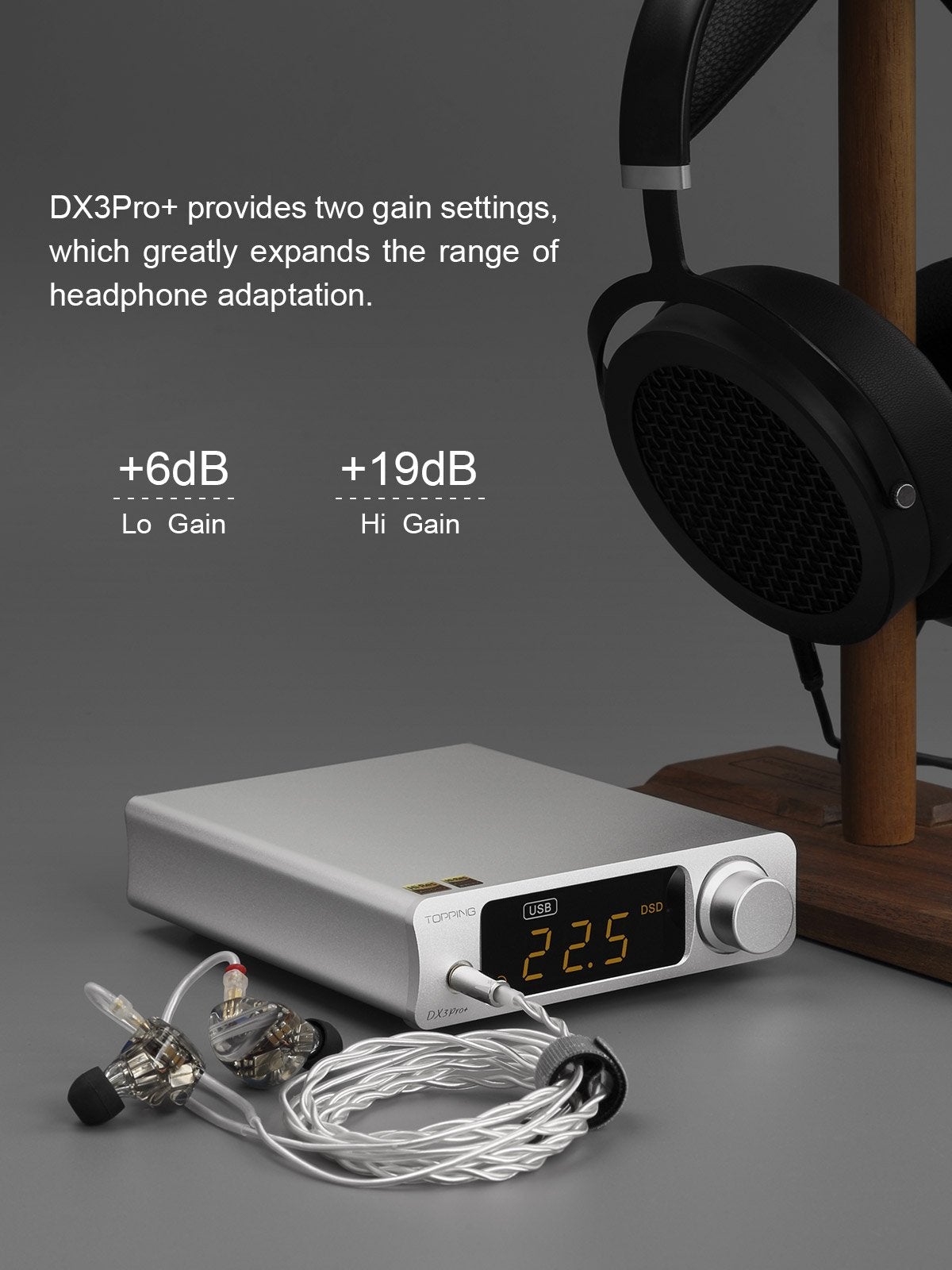 Apos Audio TOPPING Headphone DAC/Amp TOPPING DX3 Pro+ Bluetooth DAC/Amp (Apos Certified)