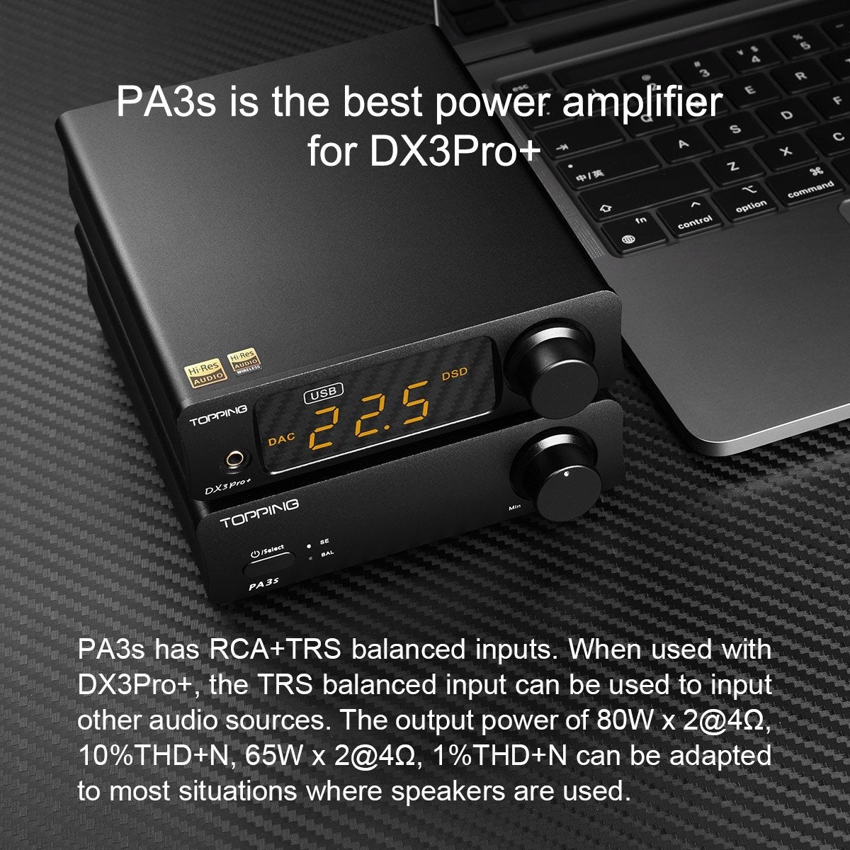 Apos Audio TOPPING Headphone DAC/Amp TOPPING DX3 Pro+ Bluetooth DAC/Amp (Apos Certified)