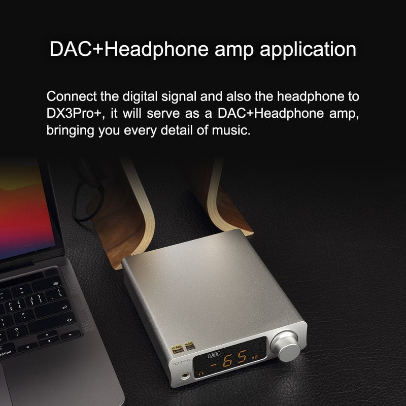 Apos Audio TOPPING Headphone DAC/Amp TOPPING DX3 Pro+ Bluetooth DAC/Amp (Apos Certified)
