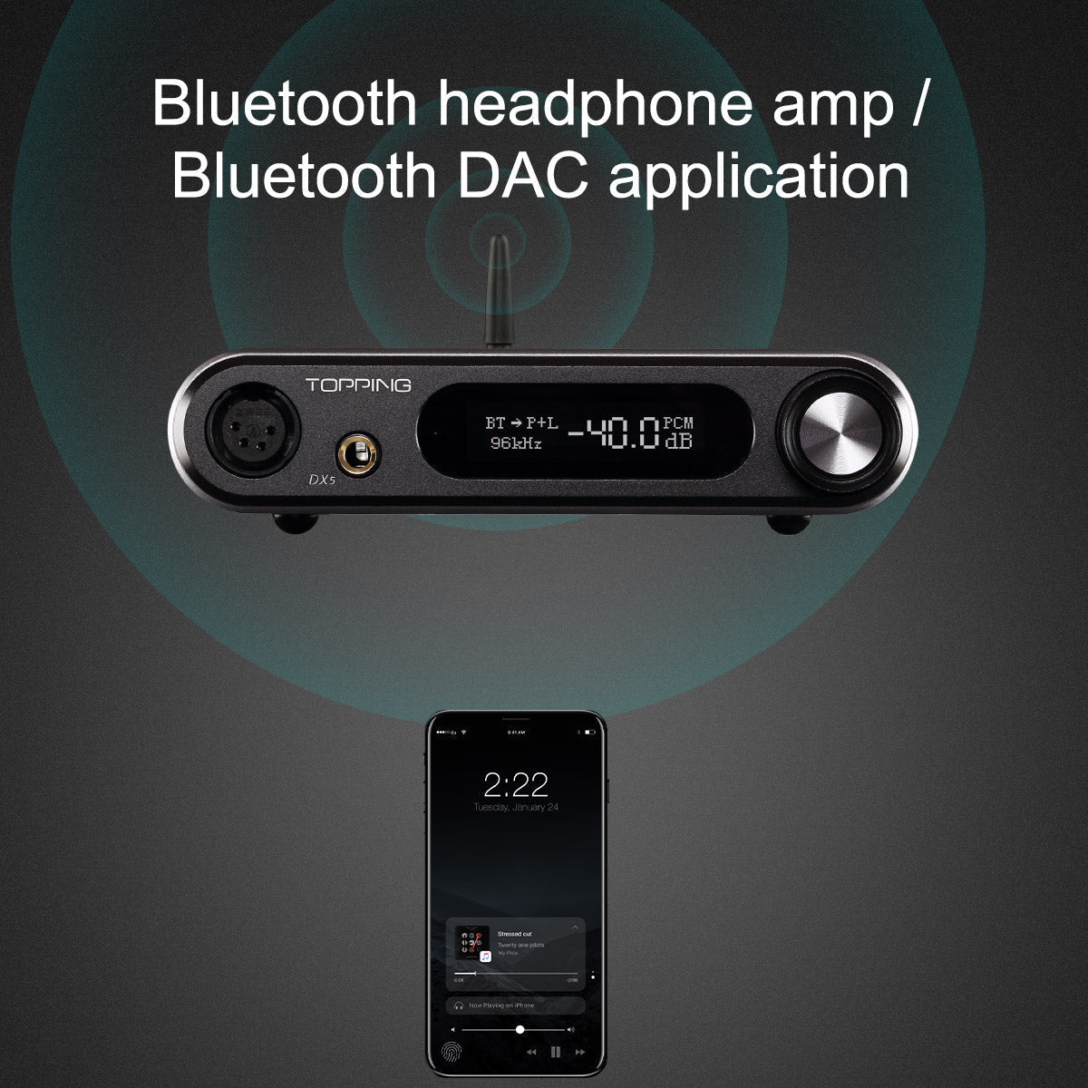 Apos Audio TOPPING Headphone DAC/Amp TOPPING DX5 DAC/Amp (Apos Certified)