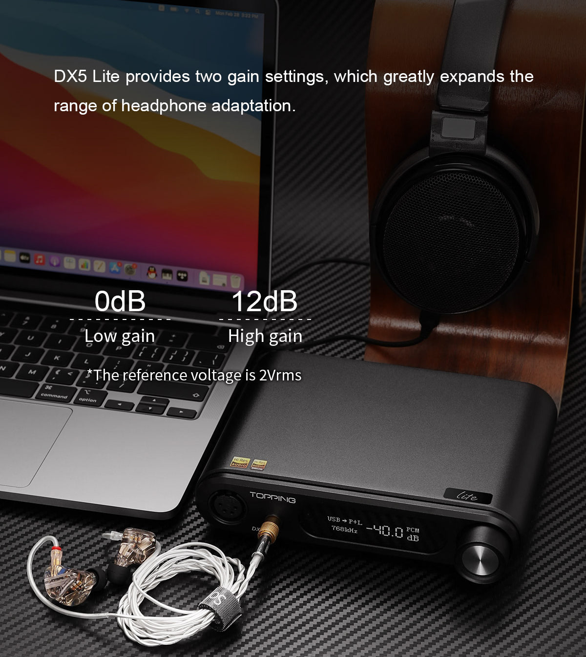 Apos Audio TOPPING Headphone DAC/Amp TOPPING DX5 Lite Desktop DAC/Amp