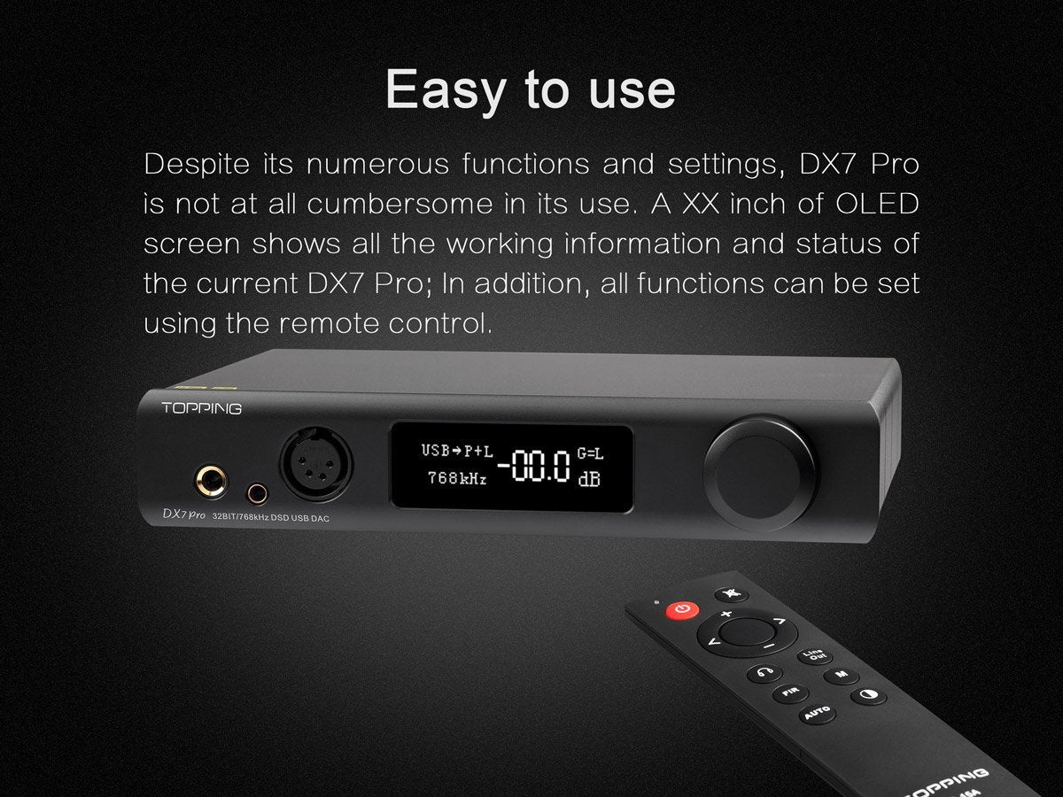 Apos Audio TOPPING Headphone DAC/Amp TOPPING DX7 Pro DAC/Amp (Apos Certified)