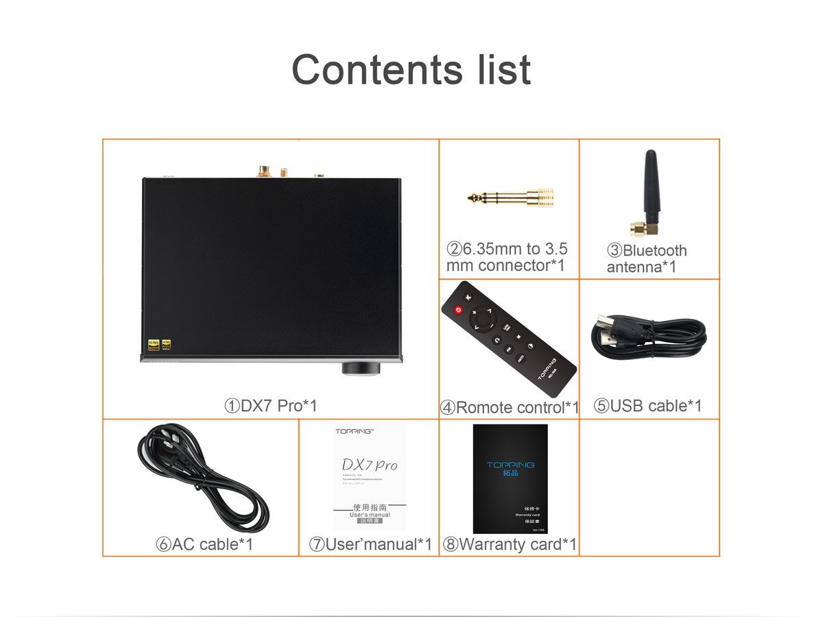 Apos Audio TOPPING Headphone DAC/Amp TOPPING DX7 Pro DAC/Amp (Apos Certified)