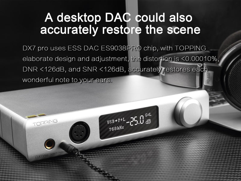 Apos Audio TOPPING Headphone DAC/Amp TOPPING DX7 Pro DAC/Amp (Apos Certified)