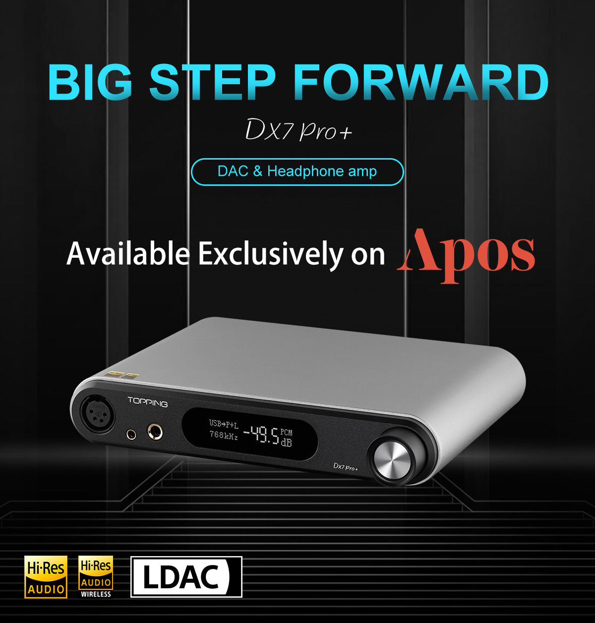 Apos Audio TOPPING Headphone DAC/Amp TOPPING DX7 Pro+ DAC/Amp (Apos Certified)