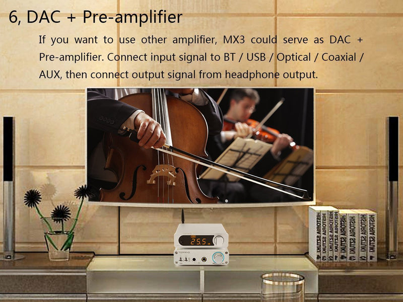 Apos Audio TOPPING Headphone DAC/Amp TOPPING MX3 Bluetooth DAC (Apos Certified)