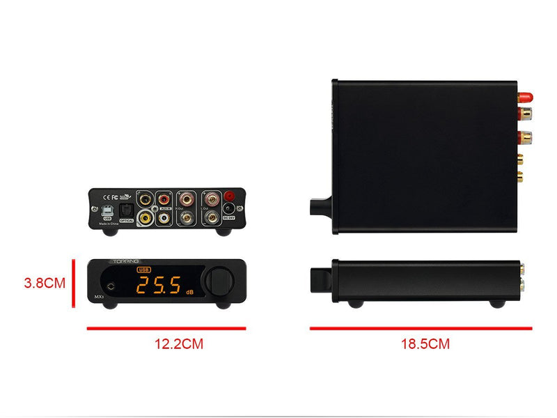 Apos Audio TOPPING Headphone DAC/Amp TOPPING MX3 Bluetooth DAC (Apos Certified)