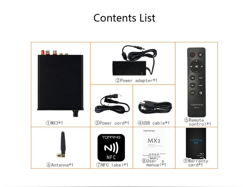 Apos Audio TOPPING Headphone DAC/Amp TOPPING MX3 Bluetooth DAC (Apos Certified)