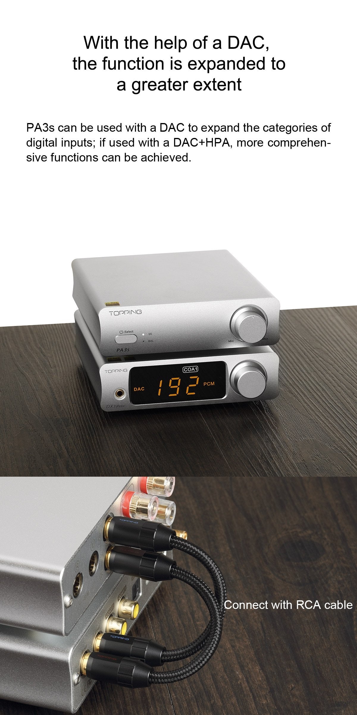 Apos Audio TOPPING Headphone DAC/Amp TOPPING PA3s Fully Balanced Class D Amplifier (Apos Certified)