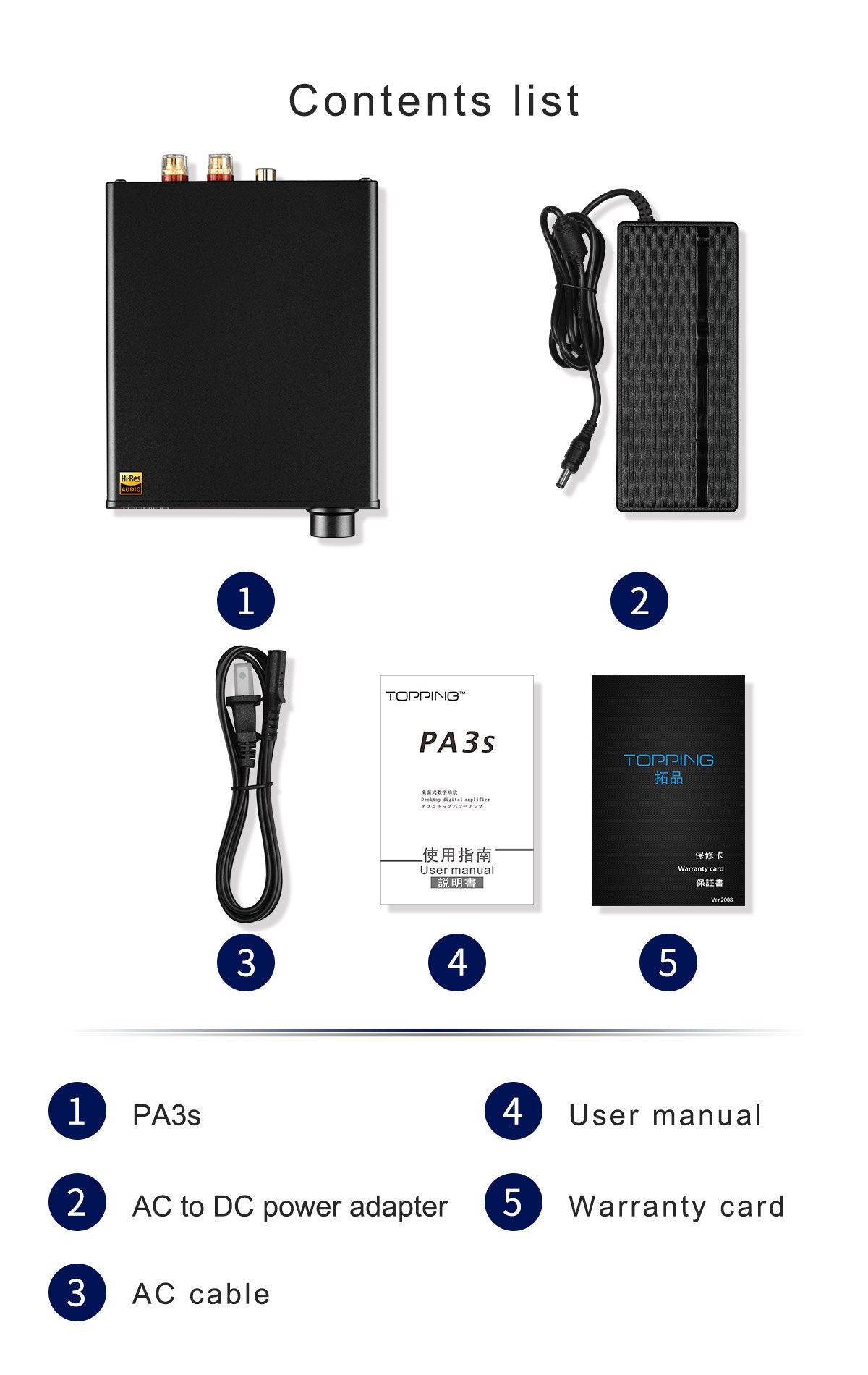 Apos Audio TOPPING Headphone DAC/Amp TOPPING PA3s Fully Balanced Class D Amplifier (Apos Certified)