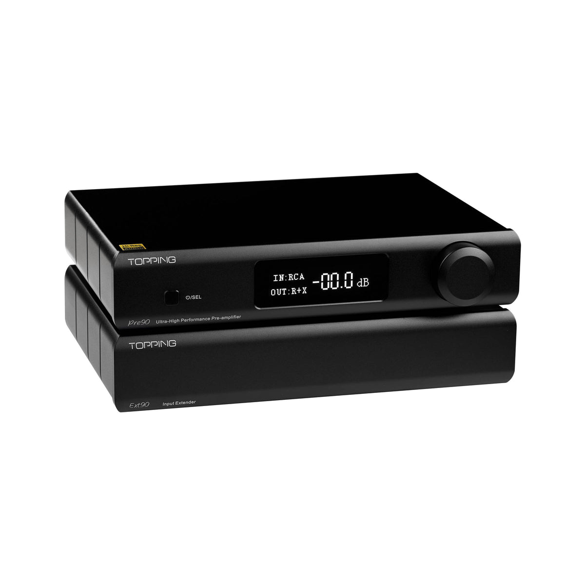 TOPPING PRE90 EXT90 Preamp and Input Extender Black PRE90 EXT90