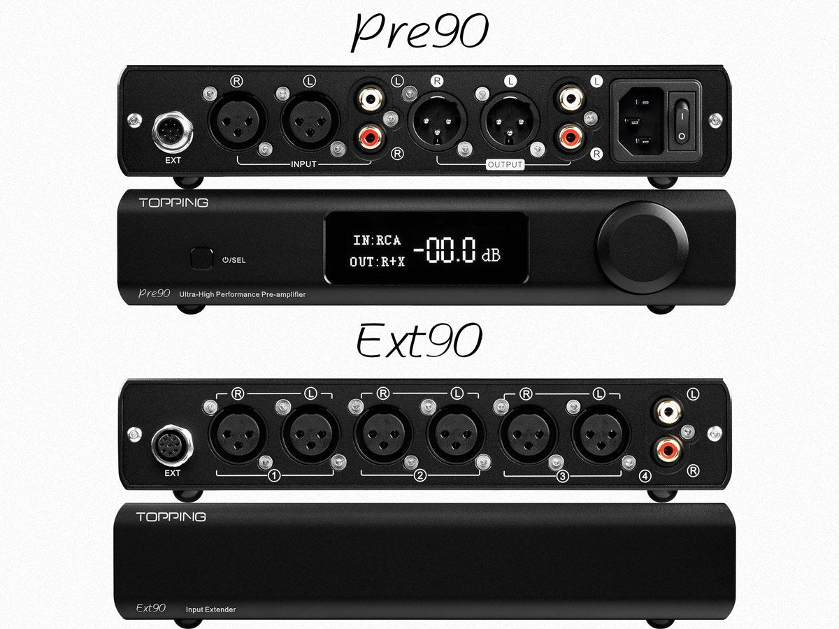 TOPPING PRE90 + EXT90 Preamp and Input Extender – Apos