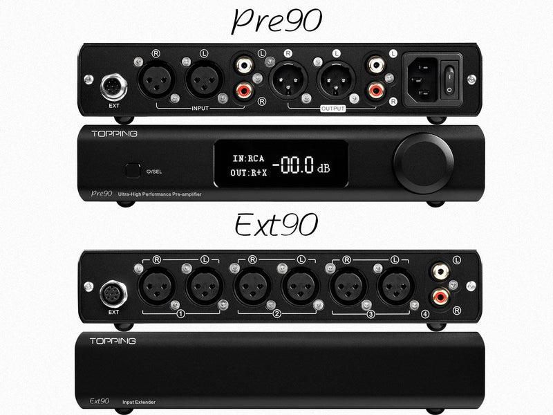 Apos Audio TOPPING Preamplifier TOPPING PRE90 + EXT90 Preamp and Input Extender