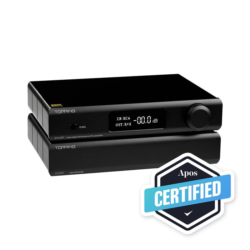 Apos Audio TOPPING Preamplifier TOPPING PRE90 + EXT90 Preamp and Input Extender (Apos Certified)
