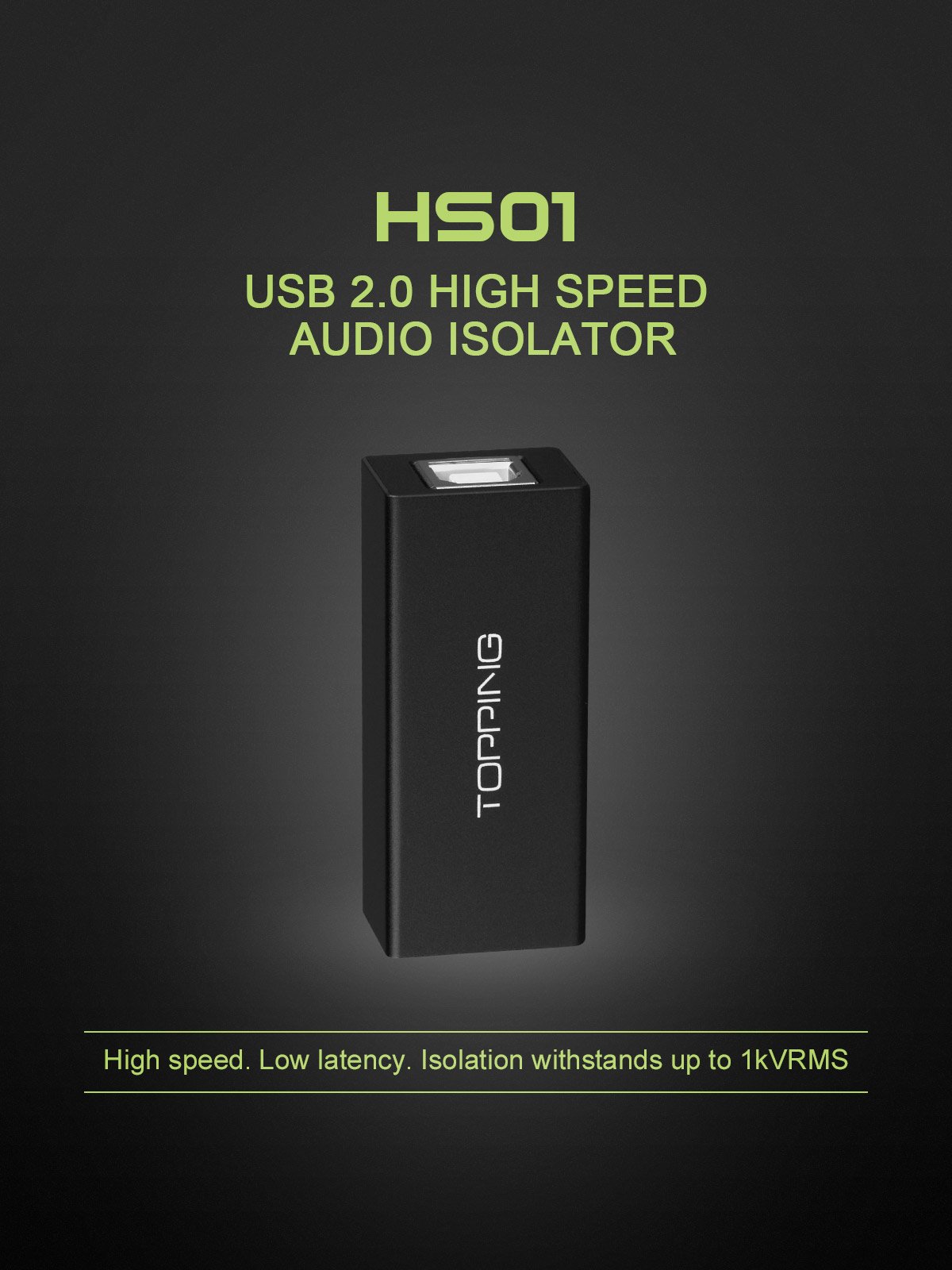 Apos Audio TOPPING USB Interface TOPPING HS01 USB 2.0 High Speed Audio Isolator (Apos Certified)