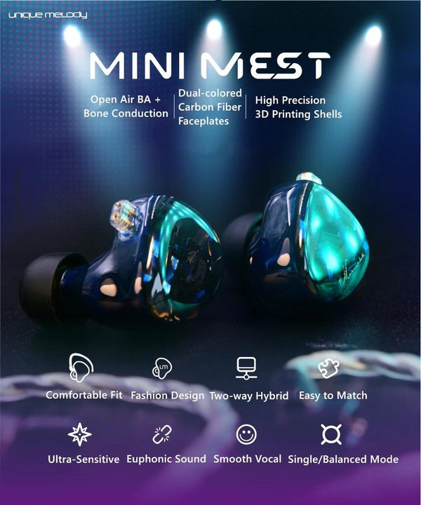 Apos Audio Unique Melody Earphone / In-Ear Monitor (IEM) Unique Melody Mini MEST IEM